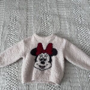 Zara Disney Women's Sweater - Red and Gray
